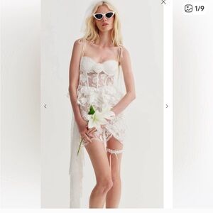 For Love And Lemons White Lace Wedding Dress